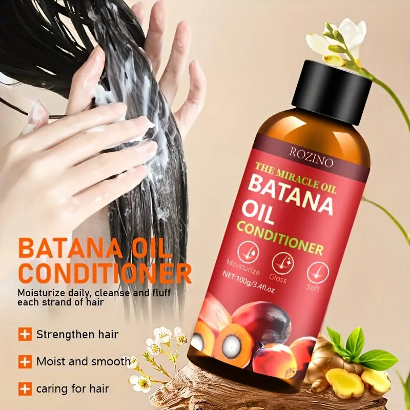 ROZINO Batana Oil Shampoo & Conditioner Set – Hair Growth & Thickening for Women & Men