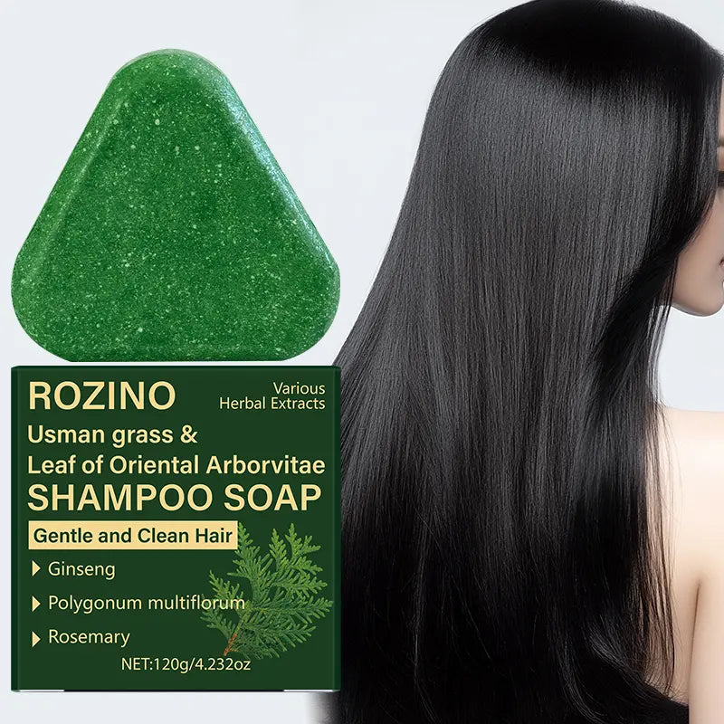 Nature Seven Green Shampoo Bar – Hair Growth & Gray Hair Reversal with Ginseng & Rosemary
